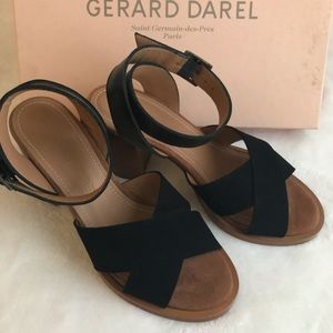 Gerard Darel stacked heel sandals | High GD | platform sandals | Size 6 or 36